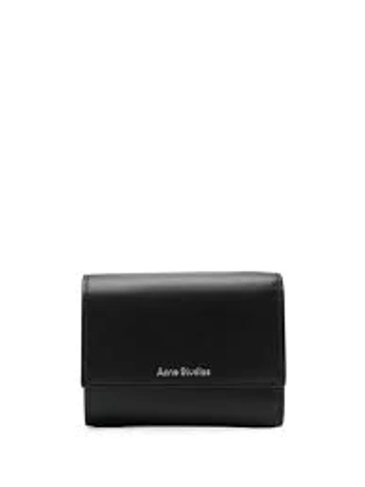 Acne Studios Trifold Wallet In Black