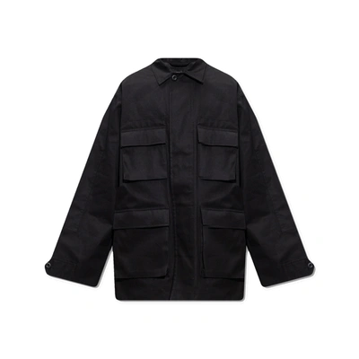 Balenciaga Cotton Jacket In Black