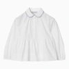 Burberry Childrens Cotton Peplum Blouse