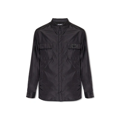 Dolce & Gabbana Shirt Style Jacket In Black