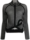 Feng Chen Wang Zip-up Two-tone Bomber Jacket