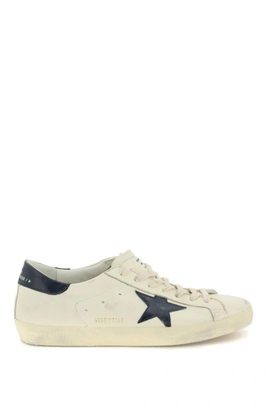 Golden Goose Super-star Classic Sneakers In White Nappa Leather In Multicolor