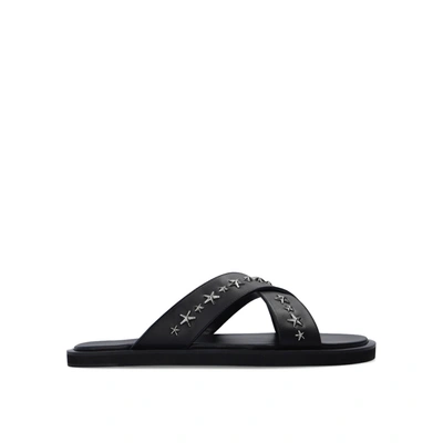 JIMMY CHOO JIMMY CHOO PALMO LEATHER SANDALS