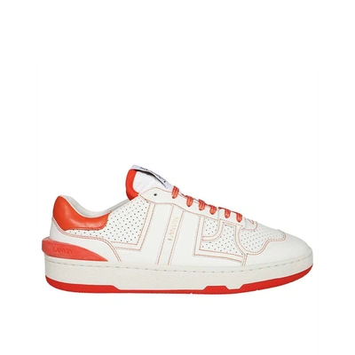 Lanvin Man Sneakers Ivory Size 12 Textile Fibers In White