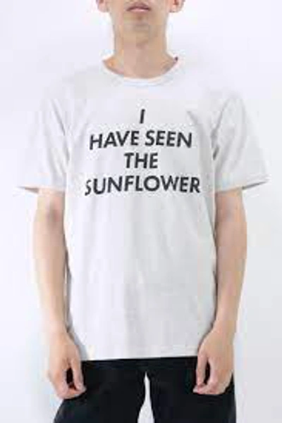 Sunflower Slogan-print Organic Cotton T-shirt In Grey