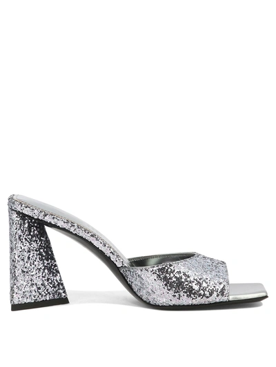 Attico The  Mini Devon Sandals In Silver