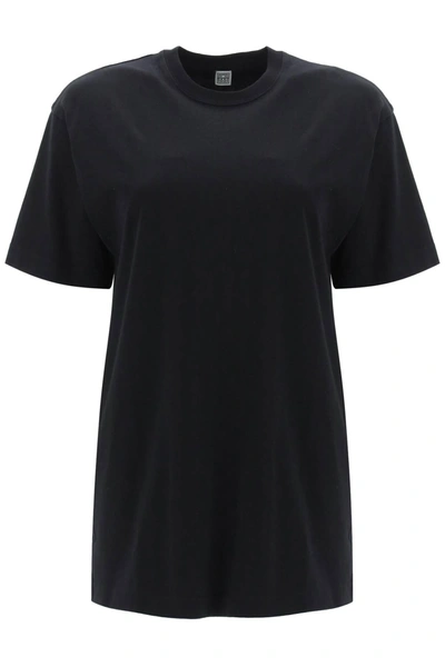 Totême Toteme Relaxed Fit Straight T-shirt In Black