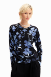 DESIGUAL PATCHWORK FLORAL PULLOVER