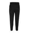Issey Miyake Men's Pleated Polyester Straight-leg Pants In Black
