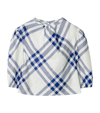 BURBERRY KIDS GATHERED CHECK BLOUSE (6-24 MONTHS)