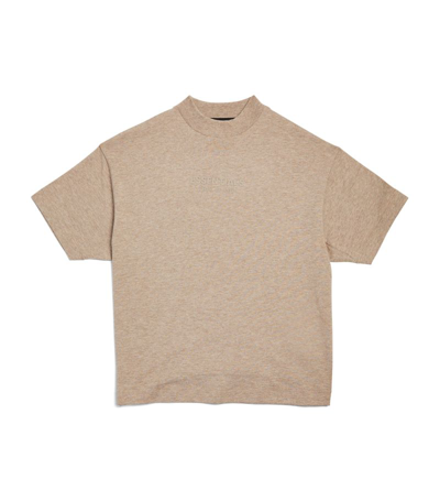 Essentials Fear Of God  Kids Cotton Logo T-shirt (2-16 Years) In Grey