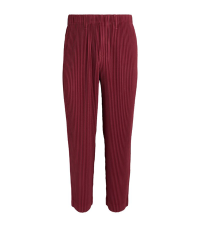 Issey Miyake Pleated Straight Trousers In Multi