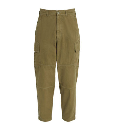 Barbour Canvas Robhill Cargo Trousers In Green