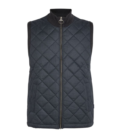 Barbour Crewswell Quilted Vest In Charcoal