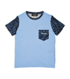 YOUNG VERSACE COTTON SPLICED PRINT T-SHIRT (4-14 YEARS)