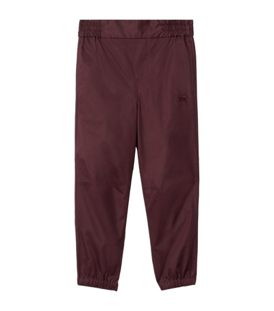 Burberry Kids'  Childrens Cotton Twill Trousers In Deep Mahogany