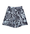 YOUNG VERSACE COTTON BAROCCO STENCIL SHORTS (4-14 YEARS)