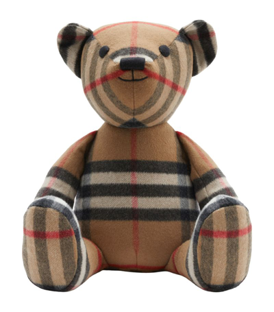 Burberry Kids Vintage Check Thomas Bear (50cm) In Brown