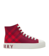 BURBERRY KIDS CHECK SNEAKERS