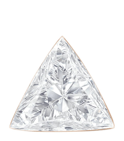 Maria Tash Invisible-set Diamond Triangle Single Stud Earring 2.5mm In Rose Gold