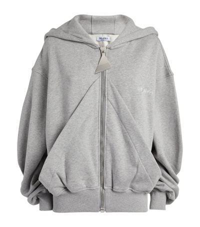 ATTICO COTTON ZIP-UP HOODIE