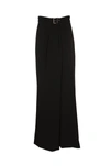 Alberta Ferretti Wide-leg Belted Trousers In Black