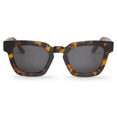 Mr Boho Cheetah Tortoise Logan Sunglasses With Classical Lenses In Brown