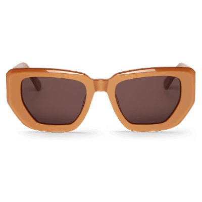 Mr Boho Copper Madalena Sunglasses With Classical Lenses In Metallic