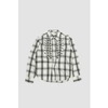 UNIVERSAL WORKS FRILL SHIRT SHADOW CHECK ECRU