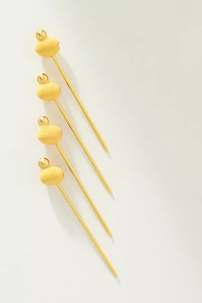 Anthropologie Olive Garnish Cocktail Picks, Set Of 4