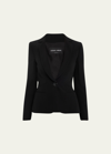 GIORGIO ARMANI CADY TAILORED BLAZER JACKET