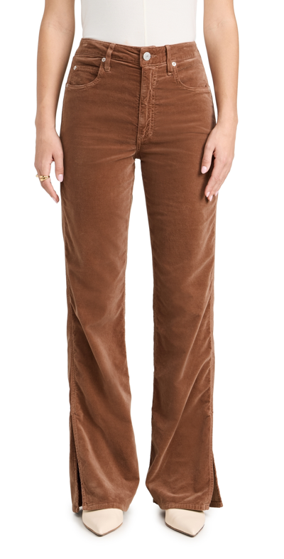 Amo Liz Split Flare Jeans Rust 31