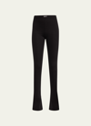 Off-white Off Stamp Sleek Split Legging Black Whit In Black Whit