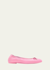 Stuart Weitzman Bardot Lambskin Bow Ballerina Flats In India Pink