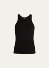 Agolde Bailey Scoop Armhole Tank In Black