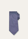 Charvet Men's Leaf And Curl Silk Tie In 10 Purple