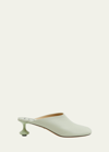 Loewe Toy Leather Mules In Green