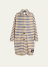 MARNI OVERSIZED REVERSIBLE COAT WITH COLLAR AND CUT ON THE BACK OF THE NECK