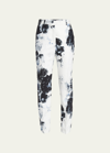 ALEXANDER MCQUEEN X-RAY FLORAL PRINT STRAIGHT-LEG TROUSERS
