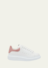 Alexander Mcqueen Oversized Leather Sneakers With Chunky Sole And Logo Detail In Whiteclay