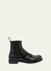 LOEWE BLAZE LEATHER CHELSEA ANKLE BOOTS