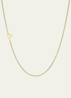 Zoe Lev Jewelry 14k Yellow Gold Asymmetrical Initial T Necklace In P