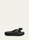 Loewe X Paula's Ibiza Foam Bubble Slides In Black