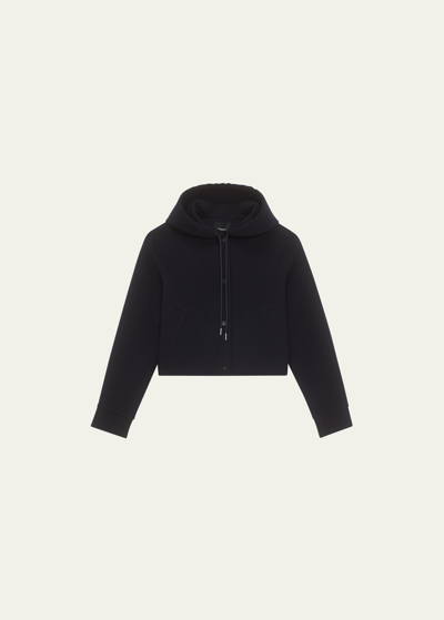 Theory New Divide Cashmere And Wool Varsity Jacket In Nw Nvy