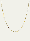 Zoe Lev Jewelry 14k Yellow Gold Asymmetrical Initial T Necklace In L