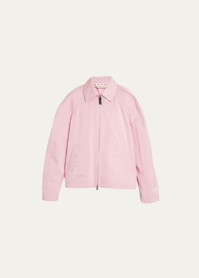 Marni A-line Jacket Bomber Jacket In Pink