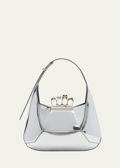 ALEXANDER MCQUEEN THE JEWELED METALLIC HOBO BAG