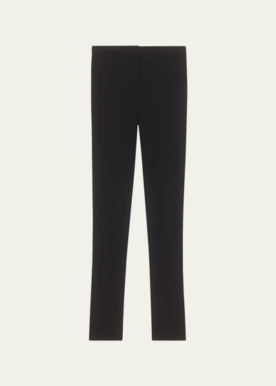 Theory Low-rise Precision Ponte Skinny Pants In Black