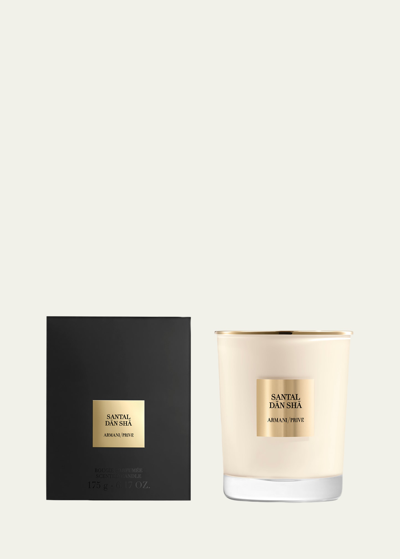 Armani Collezioni Santal D & Amacr;n Sh & Amacr; Candle, 175 G In Black