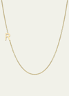 Zoe Lev Jewelry 14k Yellow Gold Asymmetrical Initial T Necklace In R